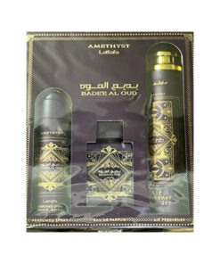 Badee Al Oud Amethyst By Lattafa EDP Gift Set