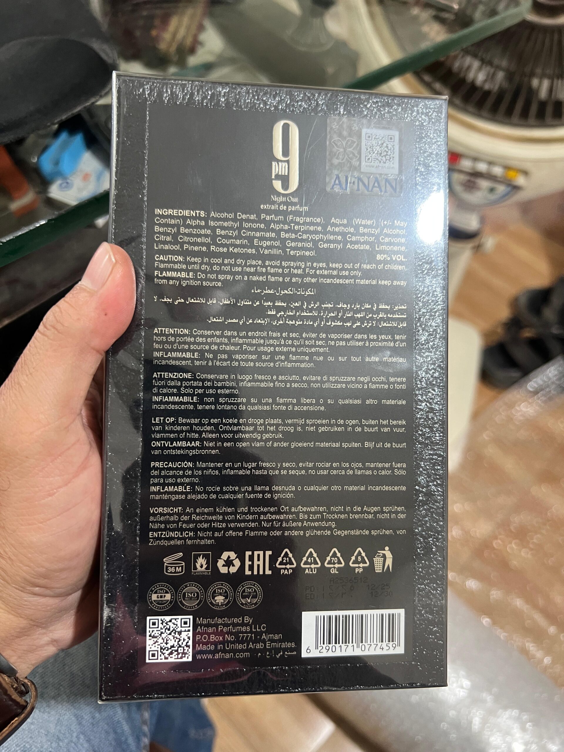 Afnan 9.PM Night Out EDP For Unisex - Image 3